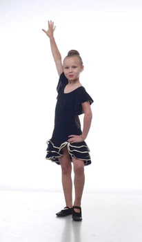 Спідниця для бальних танців Dance&Sport N 089 34/116-122 масло Черний з золотим