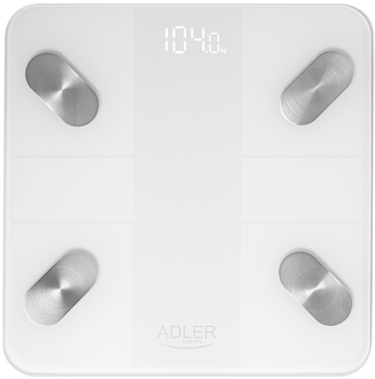 Inteligentna waga łazienkowa Adler AD 8186 White (5905575903426)