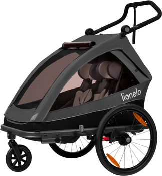 Велосипедний причіп з функцією коляски Lionelo Cama Grey graphite (LO-CAMA GREY GRAPHITE)