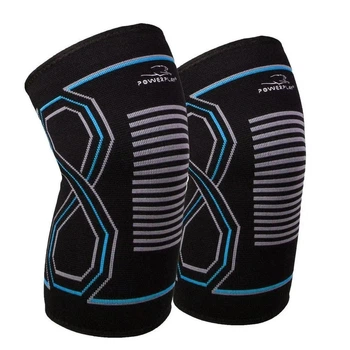 Наколінники спортивні PowerPlay PP-4099 Knee SupportЧорно/Сині L/XL (пара)