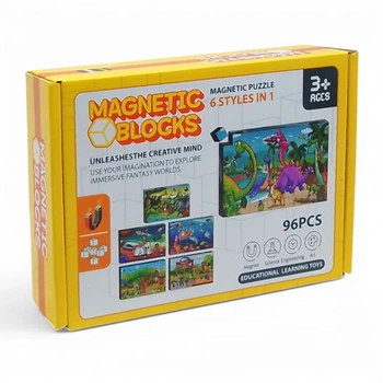 Магнитные кубики Magnetic Blocks 96 штук 12 изображений MIC (U96) (257006)