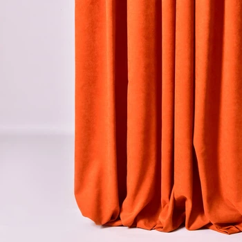 Ткань портьерная Soft Velvet Lux IDEIA 290 см, 250 гр/м2 шторная, для штор, шторы, портьеры, микро велюр V-107 цегла
