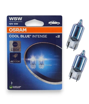 Галогенная автолампа Osram W5W 5W W2.1X9.5D COOL BLUE INTENSE NEXT GEN блистер 2 шт. 2825CBN-02B (02969)