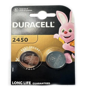 Батарейка Duracell CR2450 Lithium 3V (блістер по 2 шт) (54927)