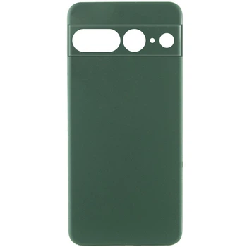 Чохол Epik Silk Cover Lakshmi Full Camera (AA) на Google Pixel 7 Pro Зелений / Dark green