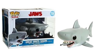 Фигурка Funko Pop Фанко Поп Челюсти Акула людоед Jaws w/ Diving tank Большая белая Акула 15см Movies J G759