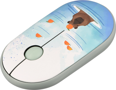 Мышь 2E MF300 CAPYBARA:TANGERINE Silent WL BT Green (2E-MF300WCAPIBARAGN)