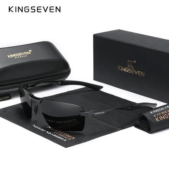 Мужские поляризационные солнцезащитные очки KINGSEVEN N7241 Black Gray