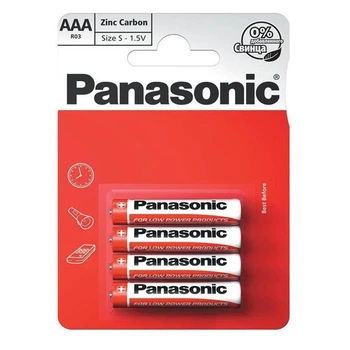 Батарейка R03 Panasonic (блистер по 4шт) AAA (58737)