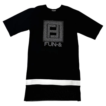 Туника FUN&FUN, арт. 3900, черный/стразы, 152-158 см, 12-13 лет