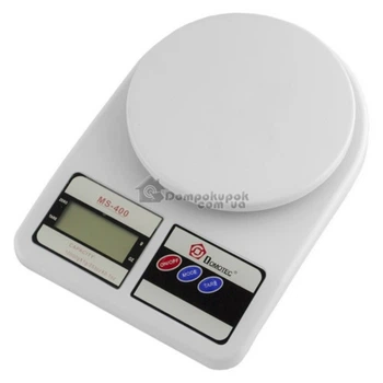 Кухонные весы электронные 10кг 0-40°C модель DOMOTEC MS-400