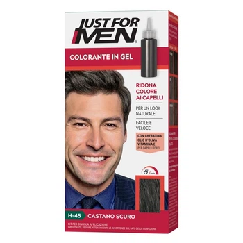 Тонуючий шампунь гель-фарба для волосся Just for Men Coloring Shampoo Dark Brown H-45