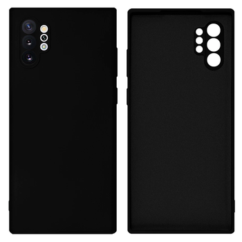 Чехол противоударный Silicone case защита камеры Kassel для Samsung Note 10 Plus (03) черный Black