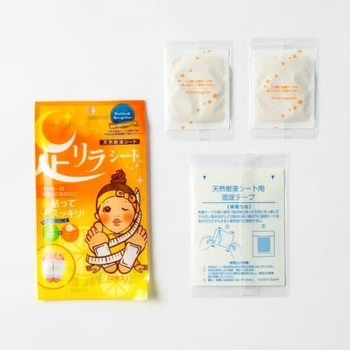 MEGUMI Foot Relax Sheet Grapefruit детокс-пластирі для ніг (грейпфрут) 2 шт