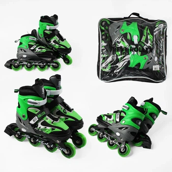 Детские раздвижные ролики Best Roller 76903-L размер 38-42 зеленые