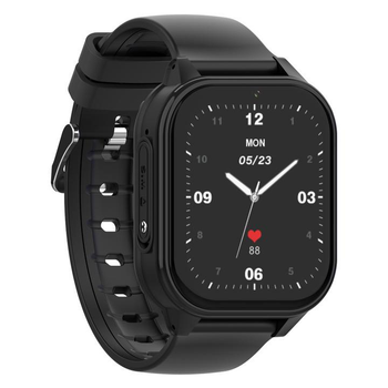 Детские смарт часы с GPS и термометром Wonlex KT19 Pro MAX Android 8.1Black, умные часы для детей с сим картой, прослушиванием, видеозвонком