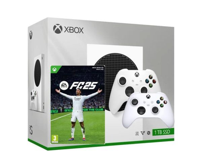 Ігрова консоль Microsoft Xbox Series S 1Tb White + EA SPORTS FC 25 (російська версія) + дод. Геймпад Microsoft Xbox Series X, S (Robot White)