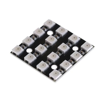 RGB 16-битный светодиодный модуль, матрица WS2812B 5050, 4х4