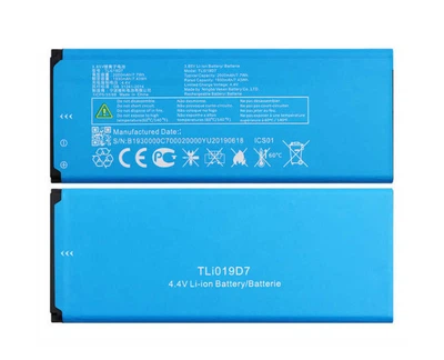 Батарея Alcatel TLi019D7 ((TCL A1, Alcatel 5033 5033D 5033X 5033Y 5033A 5033T 5033J For Telstra Essential