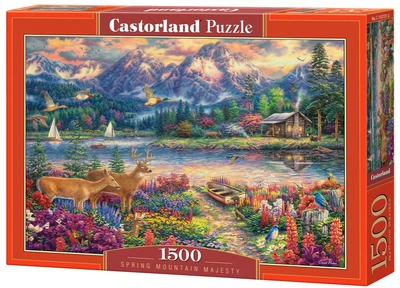 Пазл Весняна гірська величність 1500 деталей Castorland