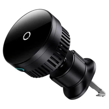 Автомобильный держатель для телефона Baseus MagPro Magnetic Wireless Charging Car Mount Air Vent Version с беспроводной зарядкой 15W для крепления в воздуховоде (C40164100121-00) Black