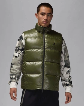 Жилетка мужская Jordan Air Flight Down Vest S Темно-зелений FV7273-222