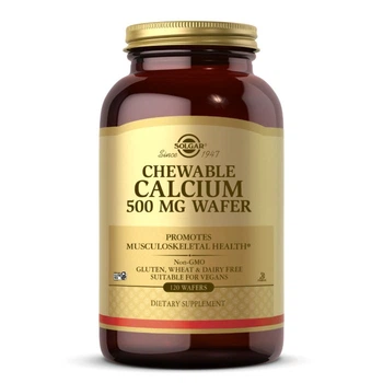 Вітаміни та мінерали Chewable Calcium 500 mg, 120 жувальних таблеток Solgar 000315217