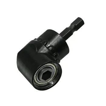 Угловой адаптер магнитный стальной Semi Bit Adapter 105 ° насадка 1/4, Black под биты для шуруповерта/дрели