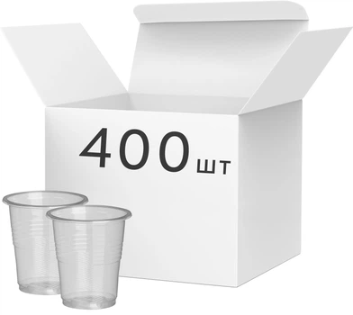 Упаковка стаканів BuroClean пластикові 100 мл 4 упаковки по 100 шт (1080006.4) (4823126804750)