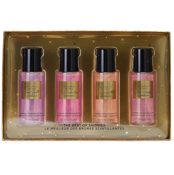 Подарунковий набір з 4 спреїв Victorias Secret Shimmer Mist Discovery Gift Set