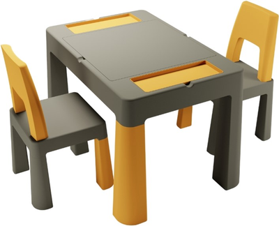 Комплект мебели Tega Baby Teggi Multifun + 2 стульчика graphite mustard (TI-011-172)