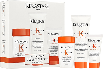 Набір для догляду за волоссям Kerastase Nutritive Discovery Шампунь для сухого волосся 80 мл + Молочко 75 мл + Кондиціонер 50 мл (3474637183837)