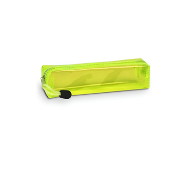 Пенал для девочек Stenson Color ПВХ 19х4х4 см неоновый цвет Желтый (R97916)