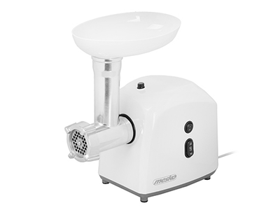 М'ясорубка Mesko MS 4805, 600 Вт, 3 сита для подрібнення, наповнювач для ковбас White