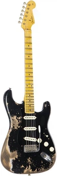 Электрогитара Fender Custom Shop Limited Edition Poblano Stratocaster Super Heavy Relic Aged Black