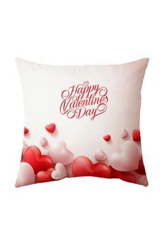 Подушка День святого Валентина Valentine's Day двухсторонняя 40х40 см (p0819)