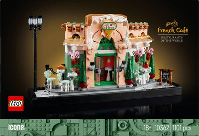 Конструктор LEGO Icons Французька кав'ярня 1101 деталь (10362)