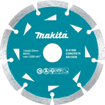 Круг алмазний відрізний MAKITA 125мм по бетону сегмент D-41595