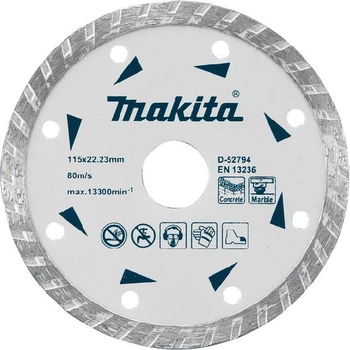 Круг алмазний відрізний MAKITA 125мм по бетону та мармуру турбо D-52803