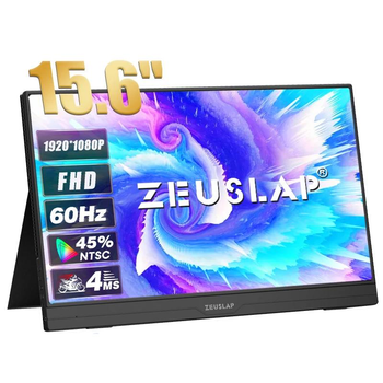 Портативний монітор Zeuslap AT156 black 15,6" 1920x1080 60 Гц - (компактний)