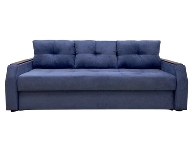 Диван Virkoni Браво 220x90x71 см єврокнижка Аляска 11 синій (44701-010010511)