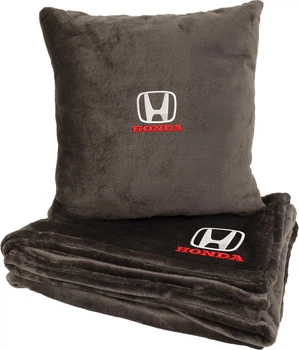 Подушка и плед в авто EVAtech из махры S для Honda коричневые (MBLMPSSZV060)