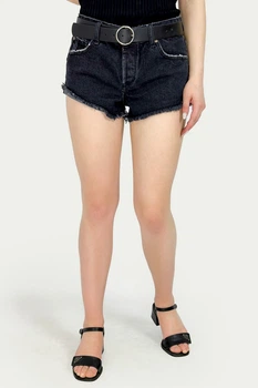 Джинсовые шорты Pull & Bear 9696/308/800 черные L
