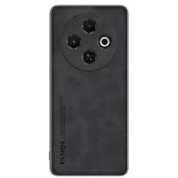 Кожаный чехол - накладка Fanoya для Tecno Spark 30C black