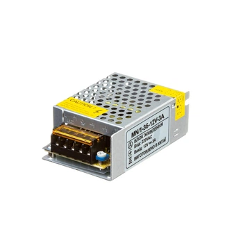 Блок живлення для LED стрічки 12V 36Вт (3А) негерметичний IP20 МТК electro, серія MN