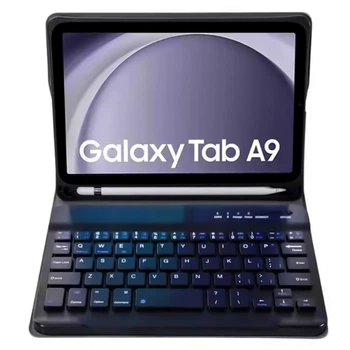 Чохол із Bluetooth - клавіатурою Glass Magnet Flip Cover 360 для Samsung Galaxy Tab A9 black