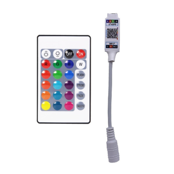 Контролер DC для RGB стрічок 5-24V з Bluetooth додатком Lotus Lantern та пультом 24 кнопки