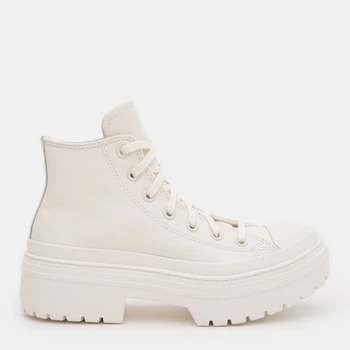Женские кеды кожаные высокие Converse Ctas Lugged Heel Hi A10370C 36.5 (6US) 23 см Молочные (194435015095)