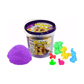 Кінетичний пісок Strateg Magic Sand бузковий у відрі 1 кг (372-4) 3832269
