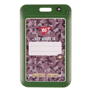 Бейдж вертикальный YES Military 940318 11х7 см 4918596